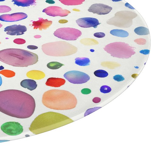 Farbflecken Schneidebrett (Ecke)