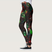 Farbflecken unter dunklem und übrig gebliebenem Mo Leggings (Links)