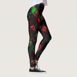 Farbflecken unter dunklem und übrig gebliebenem Mo Leggings