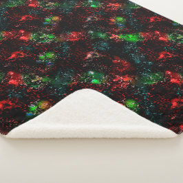 Farbflecken unter dunklem und übrig gebliebenem Mo Sherpadecke