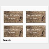 Farbfleckiger Tweed-Hoffnungsaufkleber Rechteckiger Aufkleber (Blatt)