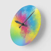 Farbflicker Runde Wanduhr (Winkel)