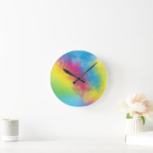 Farbflicker Runde Wanduhr (Zuhause)