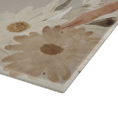 Farbflora-Monogramm für Herbstfarben Personalisier Schneidebrett (Ecke)