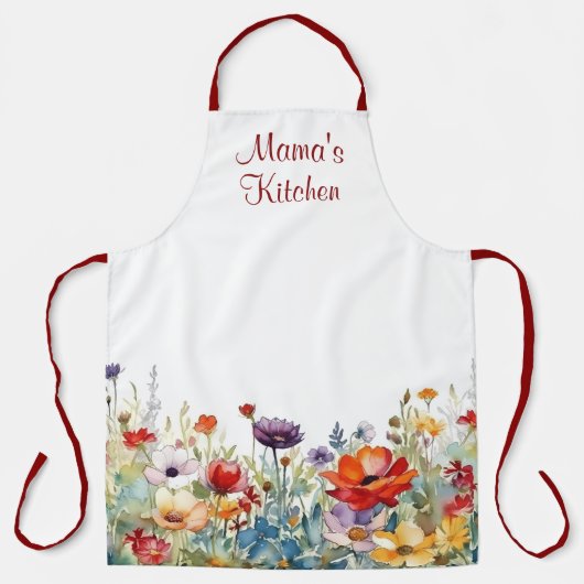 Farbflora Personalisiert Schürze (Vorderseite)