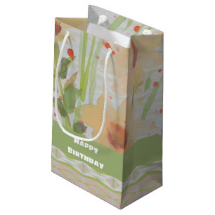 Farbflorale Geschenktüte