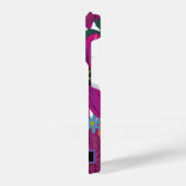 Farbflorale Monogramm, benutzerdefiniert Phone Cas iPhone Hülle (Linke Seite)