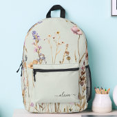 Farbflorale Muster für benutzerdefinierte Skriptna Bedruckter Rucksack