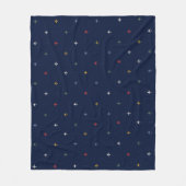 Farbflugzeuge seitlich nach schwarz blau ausgerich fleecedecke (Vorderseite)