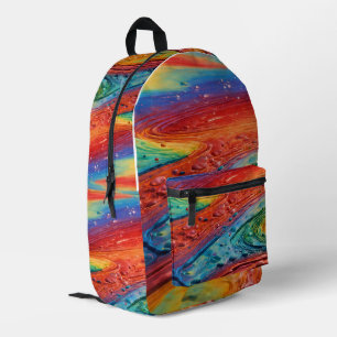 Farbfluss Bedruckter Rucksack