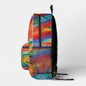 Farbfluss Bedruckter Rucksack (Rechts)