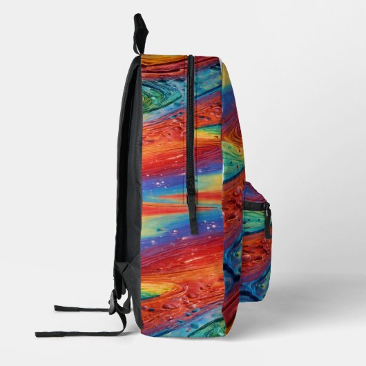 Farbfluss Bedruckter Rucksack (Links)