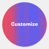 Farbfluss - Vorlage Runder Aufkleber (Vorderseite)