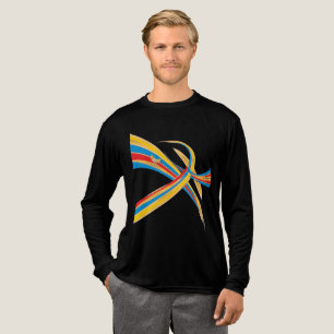 Farbflussenergie - Design des Wüstenfoxes Tri-Blend Shirt