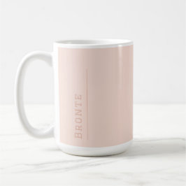 Farbflussmonogramm für Peachy Coral Kaffeetasse