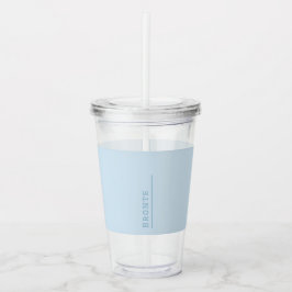 Farbflussmonogramm Ice Blue Acrylic Tumbler Acryltrinkbecher