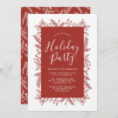 Farbfolienrahmen | Feiertag einladen Feiertagskarte (Vorne/Hinten)