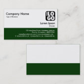 Farbfooter - Dunkelgrün Visitenkarte (Vorne/Hinten)