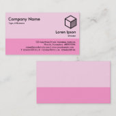 Farbfooter - Farbtöne in Rosa Visitenkarte (Vorne/Hinten)