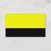 Farbfooter - Gelb und Schwarz Visitenkarte (Rückseite)