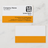 Farbfooter - Lt Orange Visitenkarte (Vorne/Hinten)