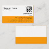 Farbfooter - Lt Orange Visitenkarte (Vorne/Hinten)