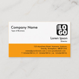 Farbfooter - Lt Orange Visitenkarte