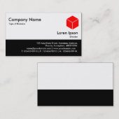 Farbfooter - Schwarz Visitenkarte (Vorne/Hinten)