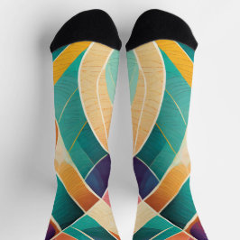 Farbformen mit verschiedenen Texturen Socken