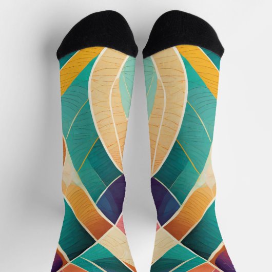 Farbformen mit verschiedenen Texturen Socken (Oben)