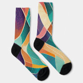 Farbformen mit verschiedenen Texturen Socken (Rechts)