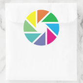 Farbformen Runder Aufkleber (Tasche)