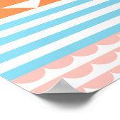 Farbformes Muster Poster (Ecke)