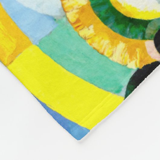 Farbformulare von Robert Delaunay Fleecedecke (Ecke)