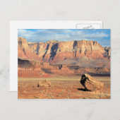 Farbfoto der Wüste Canyon Postkarte (Vorne/Hinten)