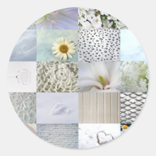 Farbfotografie Runder Aufkleber