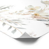 Farbfreie Hochzeit im Herbst Poster (Ecke)