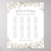 Farbfreie Hochzeit im Herbst Poster (Vorne)