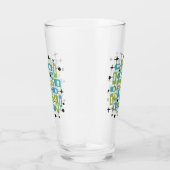Farbfroher Retro-Mid-Century-Modern-Atomarer-Abstr Glas (Rechts)