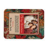 Farbfrohes Afro-Boho Frohe Weihnachten  Magnet (Horizontal)