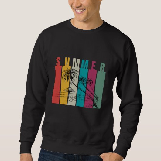 Farbfrohes modernes Sommerdesign Sweatshirt (Vorderseite)