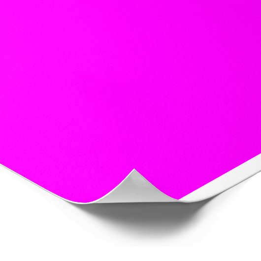 Farbfuchsien/Magenta Poster (Ecke)