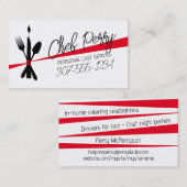 Farbgabel Löffel Kerzenbogenspeisung Visitenkarte (Vorne/Hinten)