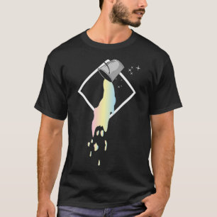 Farbgala für männliche Große Wave Paint Bucket T-Shirt