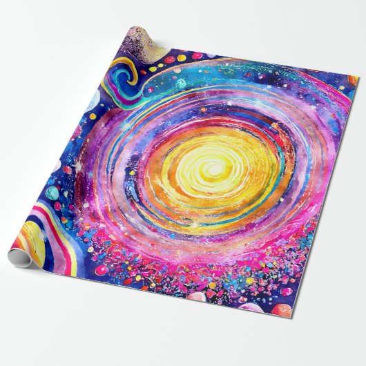 FARBGALAXY GESCHENKPAPIER (Ungerollt)