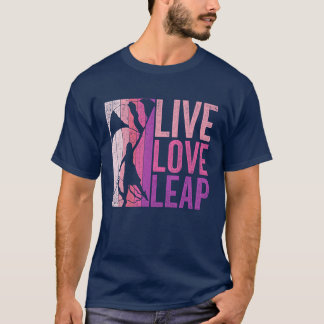 Farbgarde Colorguard Live Love Leap vintage T-Shirt