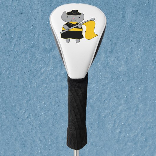 Farbgardist Schwarz Gelbe Katze Golf Headcover
