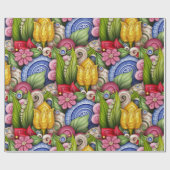 Farbgarten Geschenkpapier (Flach)