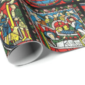 Farbgebettetes Glasumschlagpapier Geschenkpapier (Rolleneckpunkt)