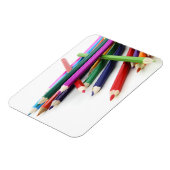 Farbgeblasene Stifte Premium Magnet (Linke Seite)